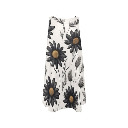 Sleeveless Pocket Dress Inkedjoy