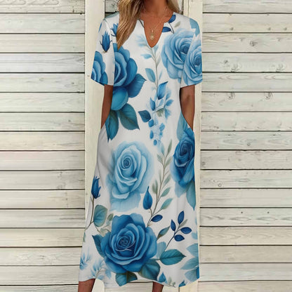 7-point sleeve dress Inkedjoy