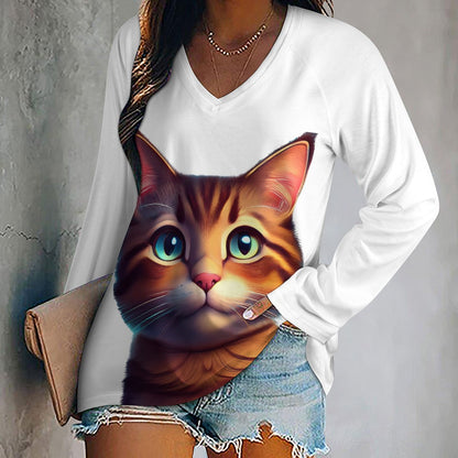 Long sleeve loose tee Inkedjoy