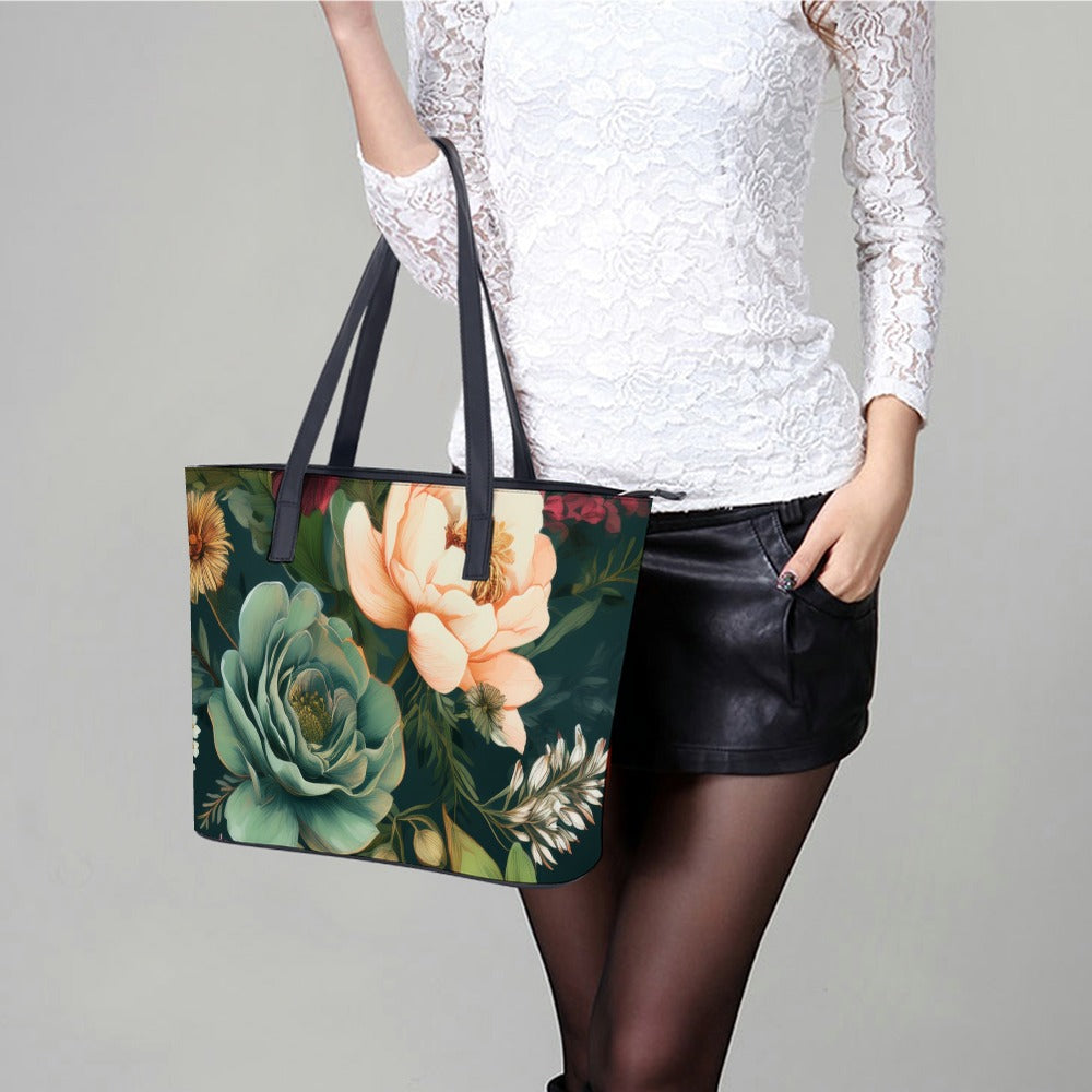 Leather handbag Inkedjoy