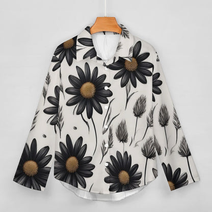 Cropped hem shirt Inkedjoy