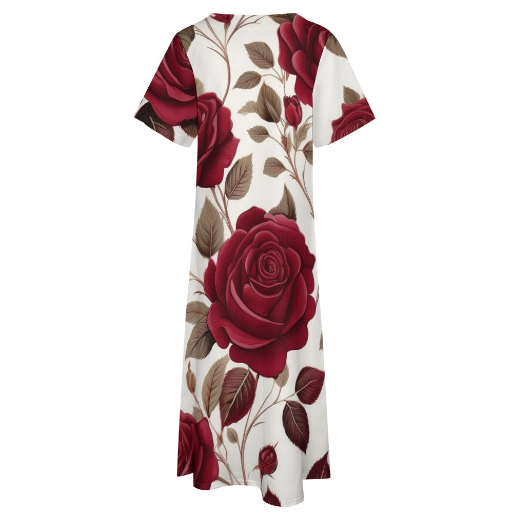 7-point sleeve dress Inkedjoy