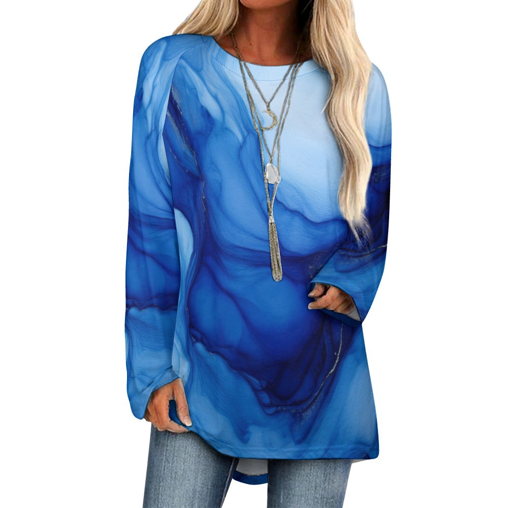 Crew Neck Long Sleeve T-Shirt Inkedjoy