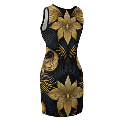 Slim Fit Sleeveless Dress Inkedjoy