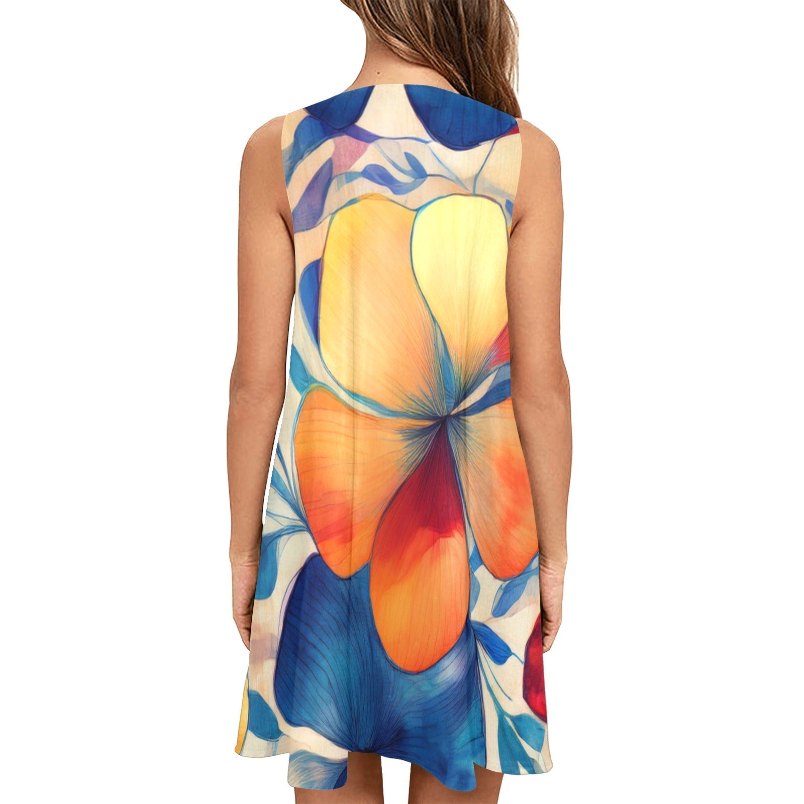 Sleeveless Pocket Dress Inkedjoy