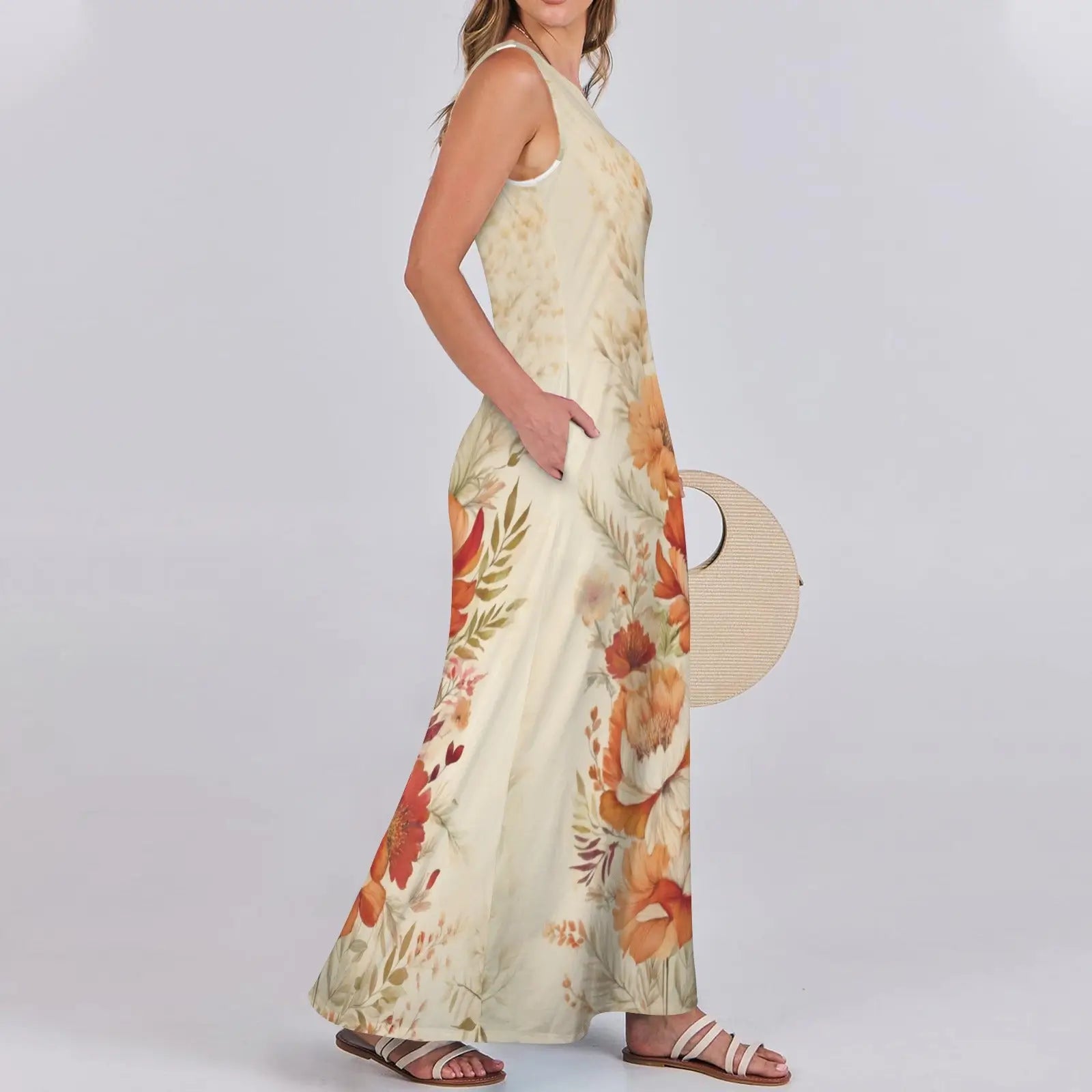Floral beige