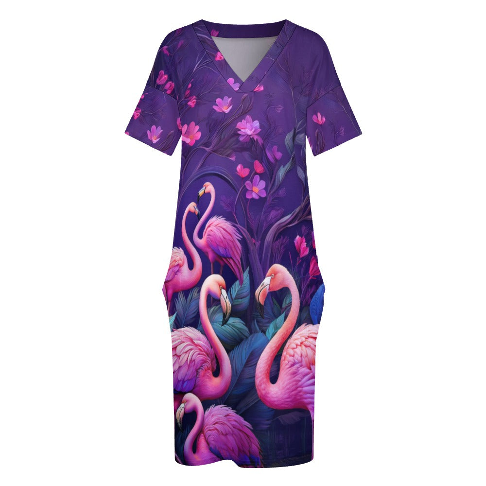 Loose pocket dress Inkedjoy