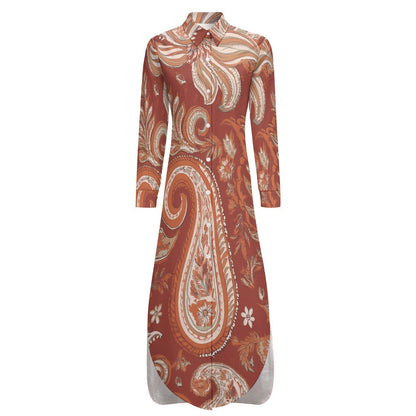 Long Sleeve Shirt Dress Inkedjoy